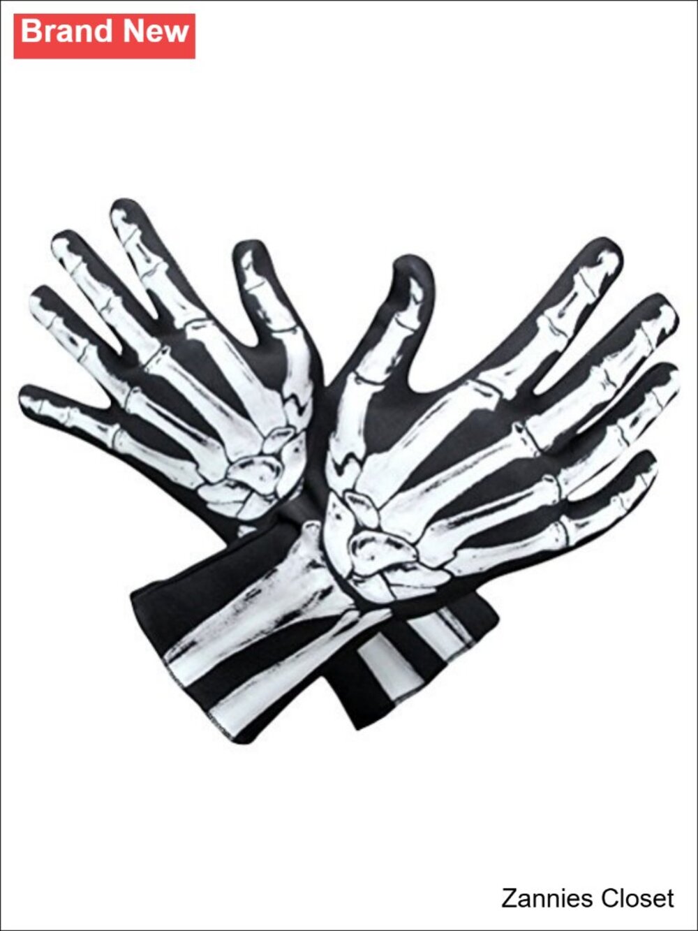 👻 Amosfun Skeleton Gloves Full Finger Unisex Halloween Party Cosplay Costume